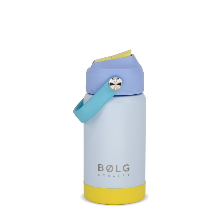 Botella Insulada Kids 355 ml - Sky Blue/Yellow