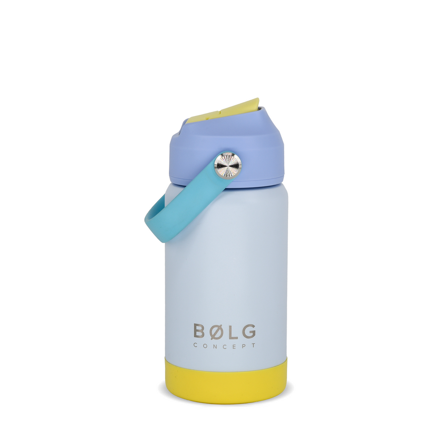 Botella Insulada Kids 355 ml - Sky Blue/Yellow
