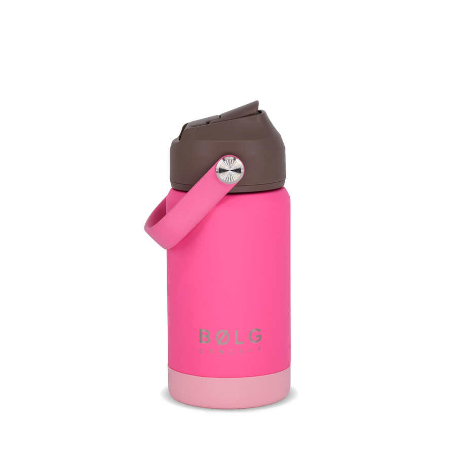 Botella Insulada Kids 355 ml - Fuchsia/Brown