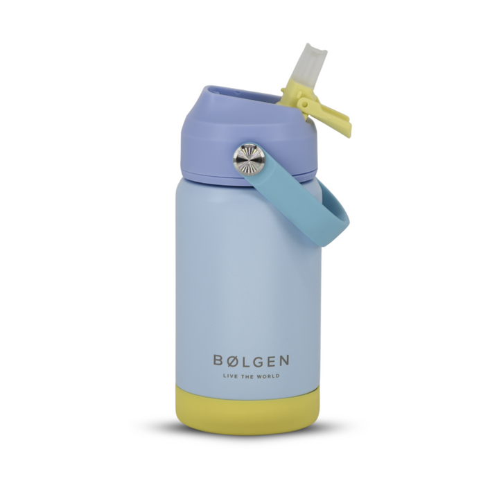 Botella Insulada Kids 355 ml - Sky Blue/Yellow