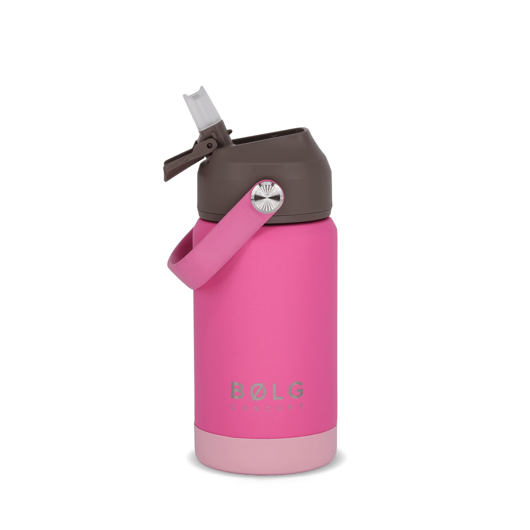 Botella Insulada Kids 355 ml - Fuchsia/Brown