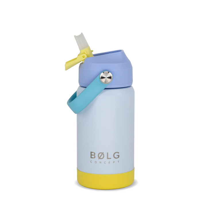 Botella Insulada Kids 355 ml - Sky Blue/Yellow