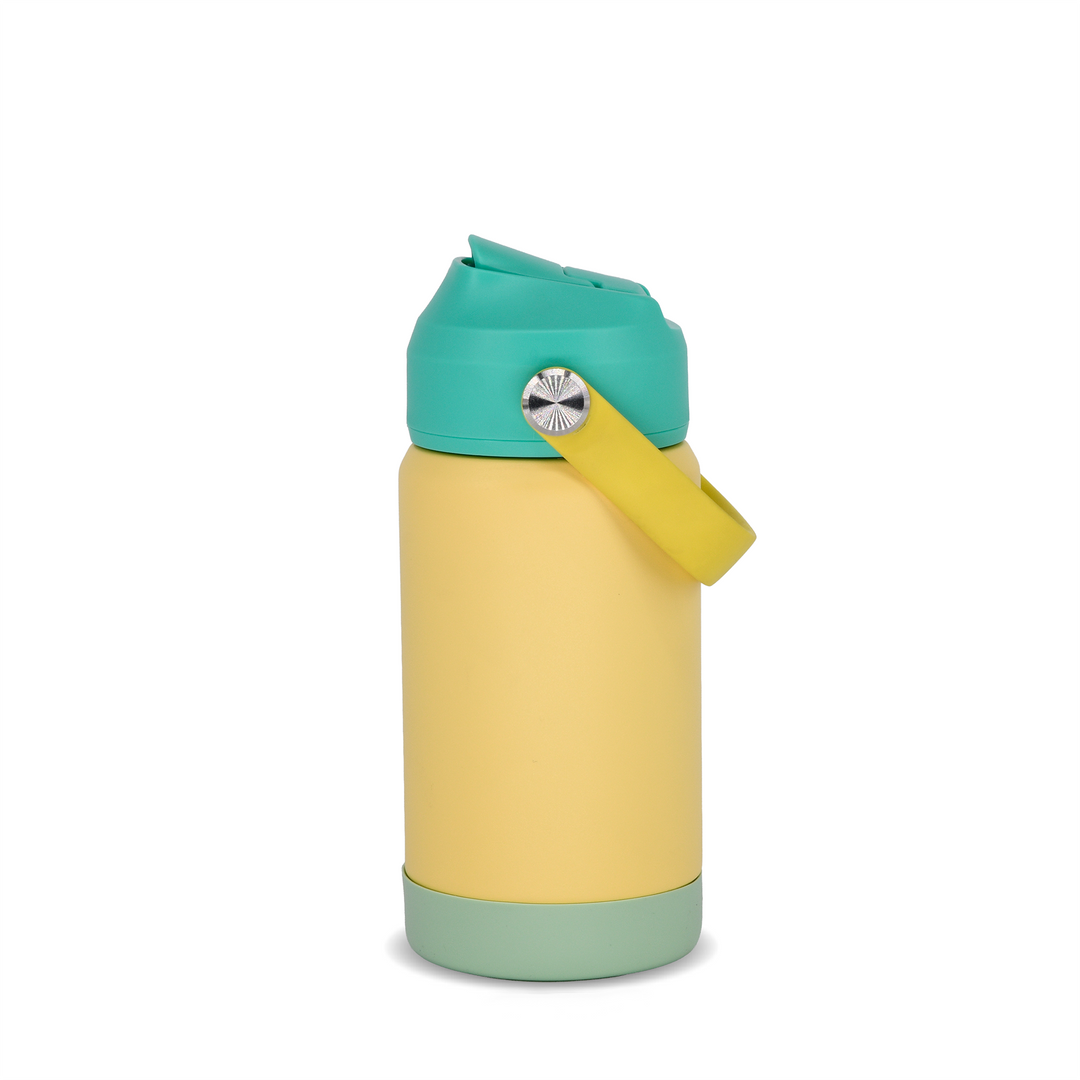 Botella Insulada Kids 355 ml - Pale Yellow/Green