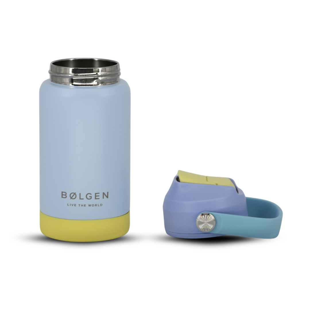 Botella Insulada Kids 355 ml - Sky Blue/Yellow