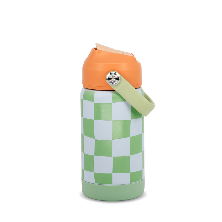 Botella Insulada Kids 355 ml - Square Green/Orange