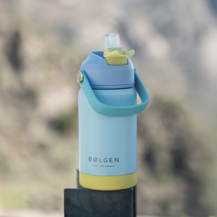 Botella Insulada Kids 355 ml - Sky Blue/Yellow