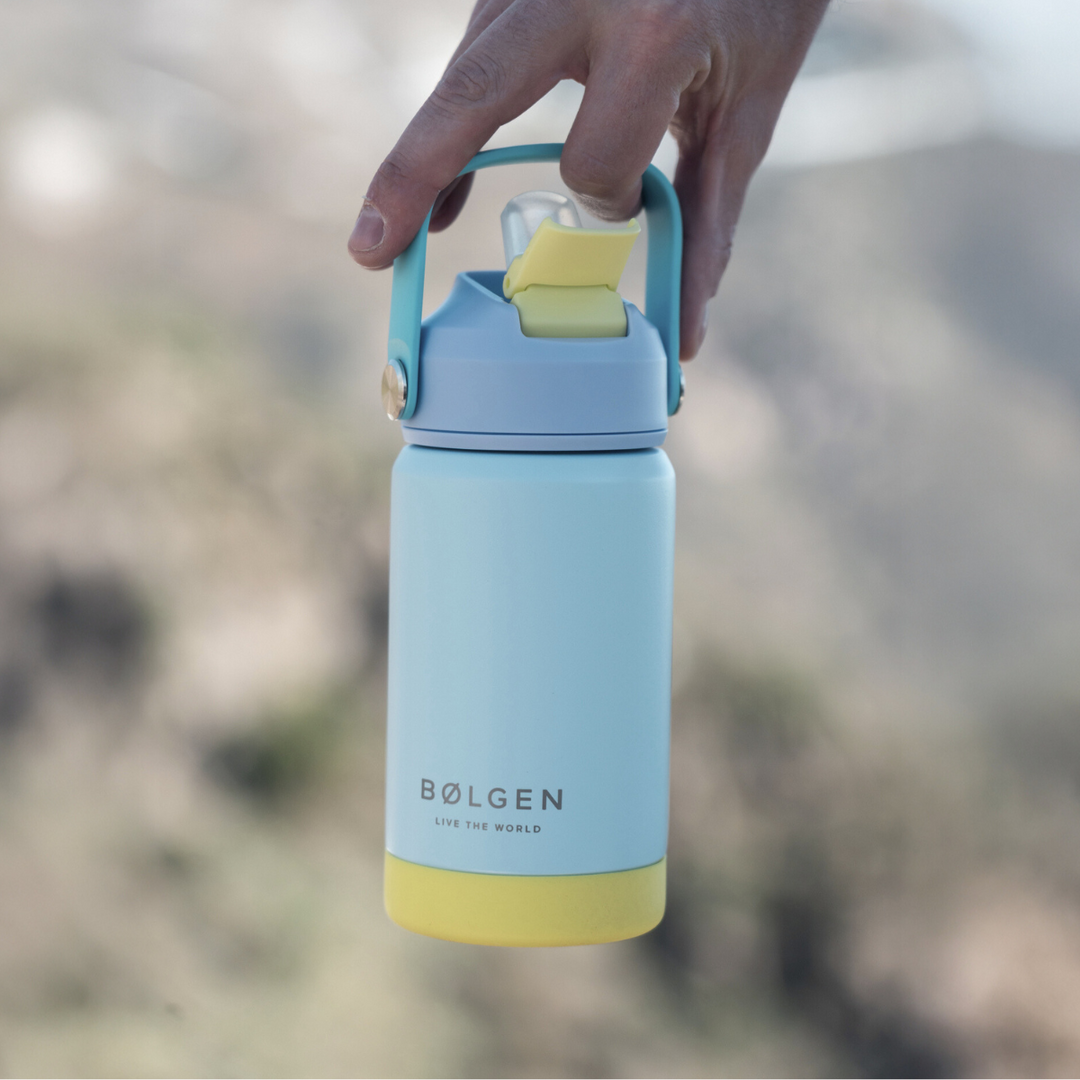 Botella Insulada Kids 355 ml - Sky Blue/Yellow