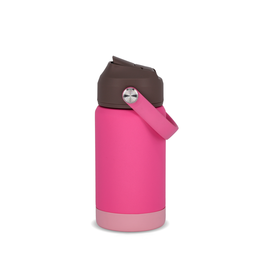 Botella Insulada Kids 355 ml - Fuchsia/Brown