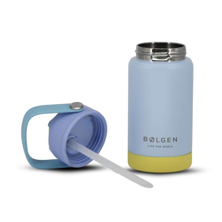 Botella Insulada Kids 355 ml - Sky Blue/Yellow