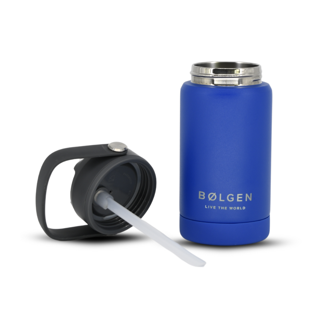 Botella Insulada Kids 355 ml - Blue/Grey