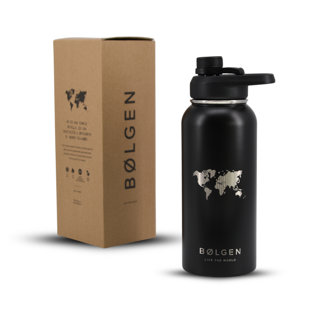 Botella Insulada Zermatt 946 ml - Black (World Edition)