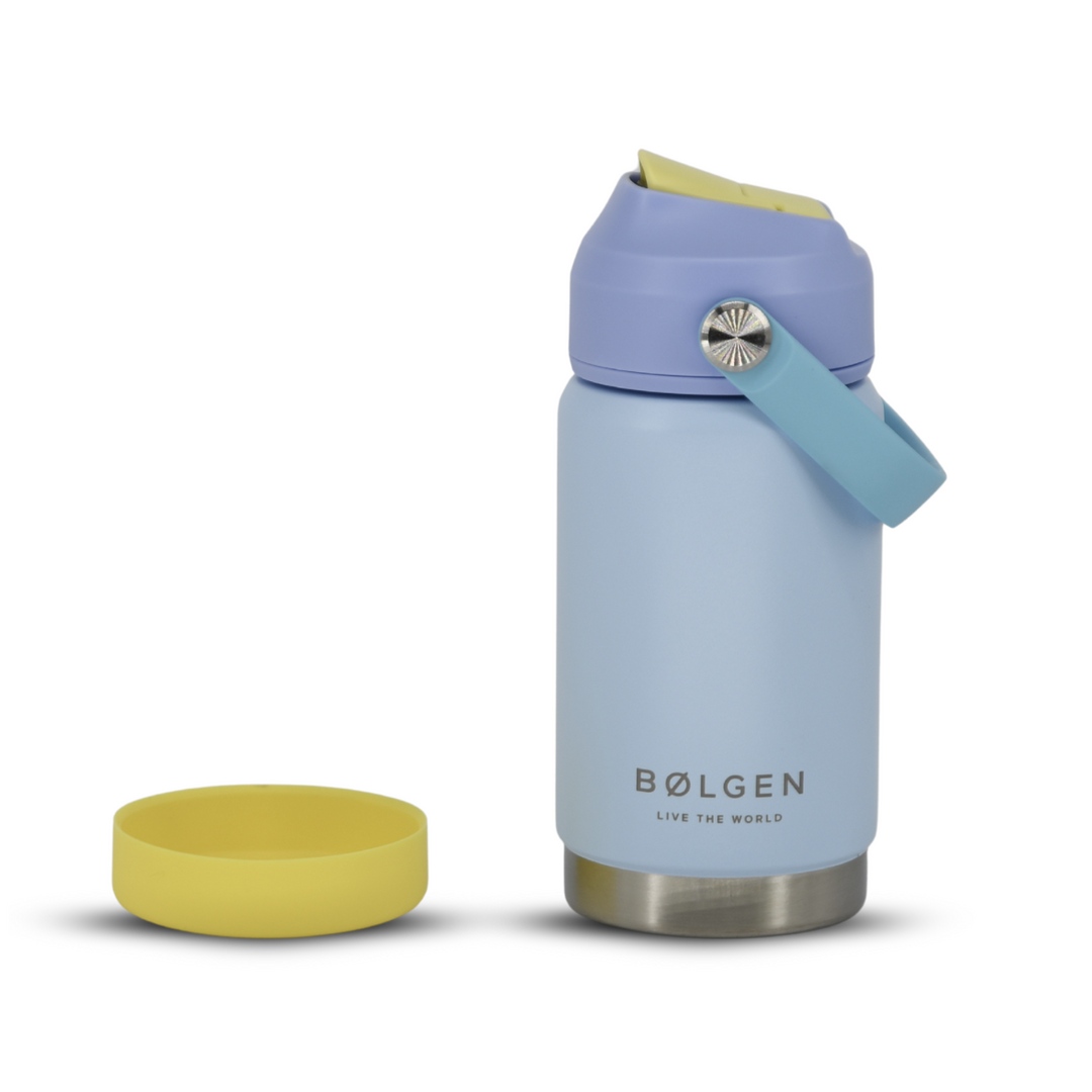 Botella Insulada Kids 355 ml - Sky Blue/Yellow