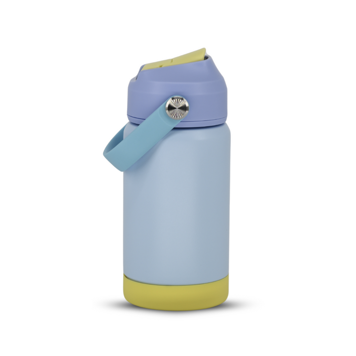 Botella Insulada Kids 355 ml - Sky Blue/Yellow