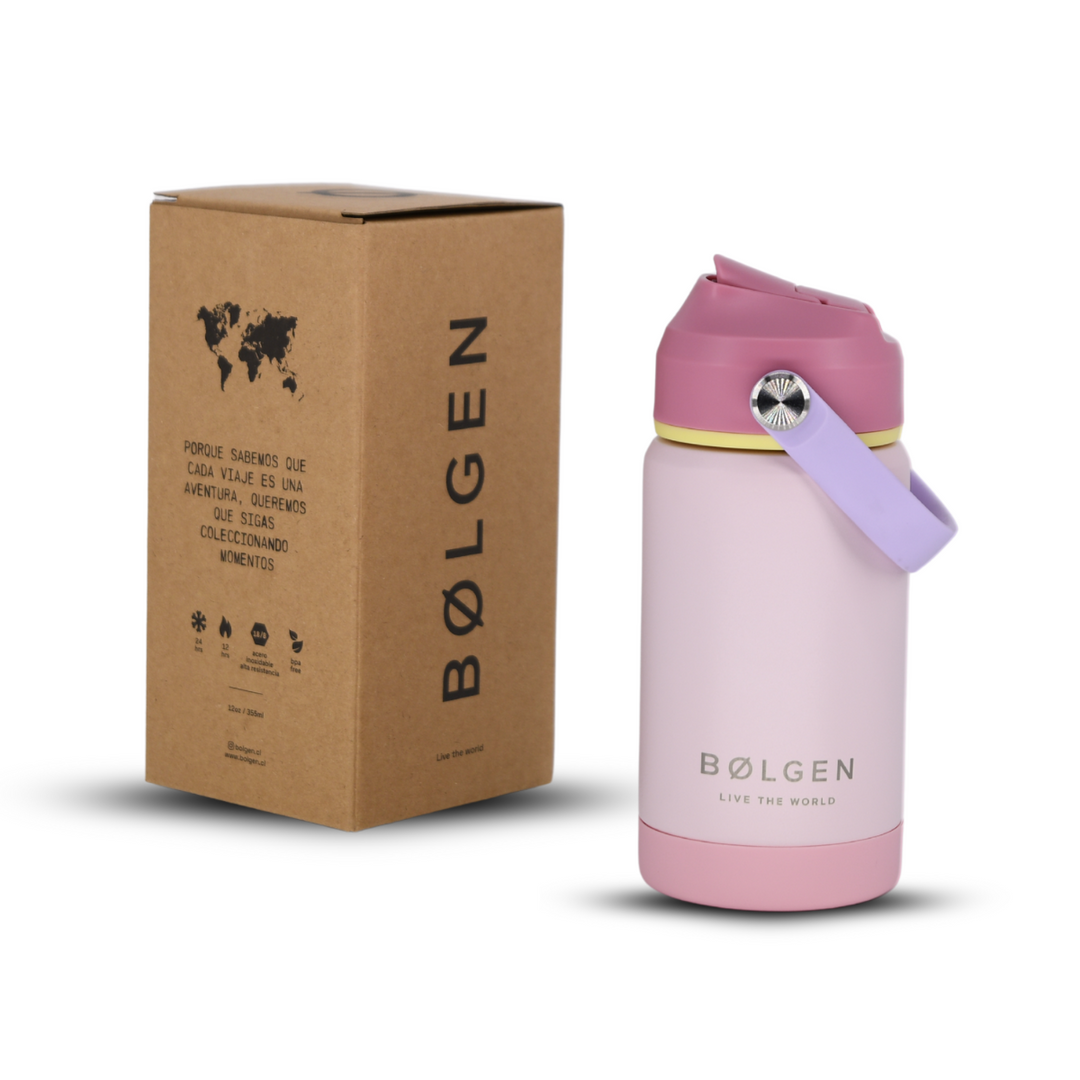 Botella Insulada Kids 355 ml - Pale Rose/Pink