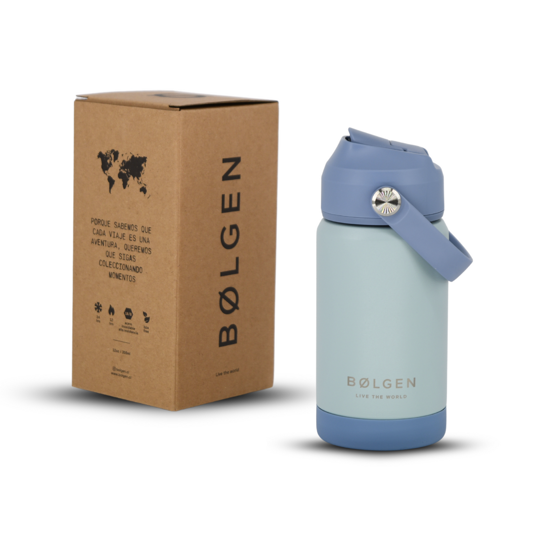 Botella Insulada Kids 355 ml - Pale Mint/Light Blue