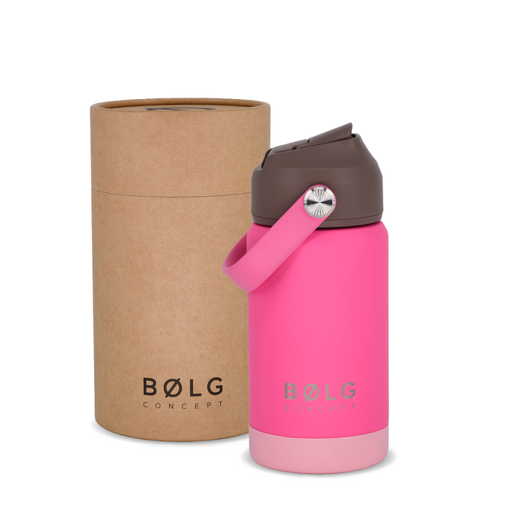 Botella Insulada Kids 355 ml - Fuchsia/Brown