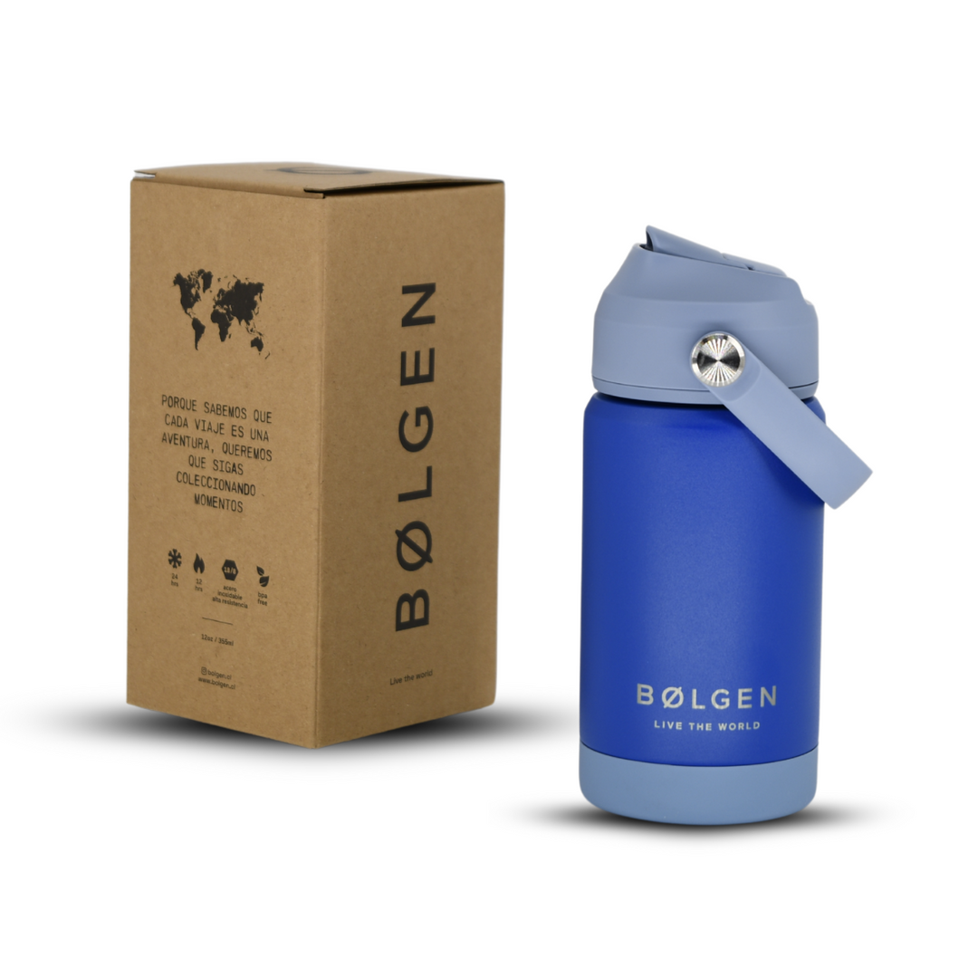 Botella Insulada Kids 355 ml - Blue/Light Blue