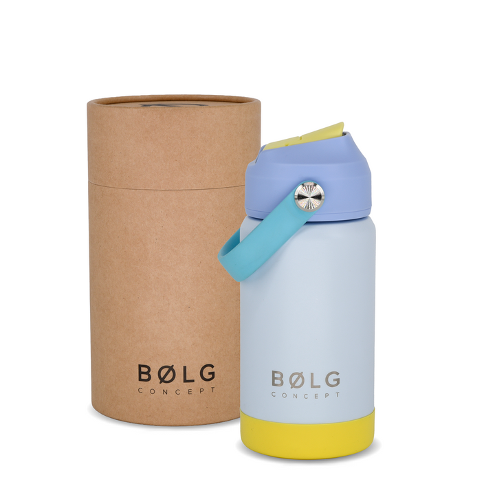 Botella Insulada Kids 355 ml - Sky Blue/Yellow