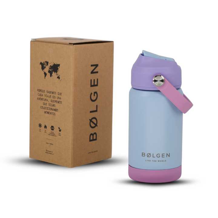 Botella Insulada Kids 355 ml - Sky Blue/Lilac