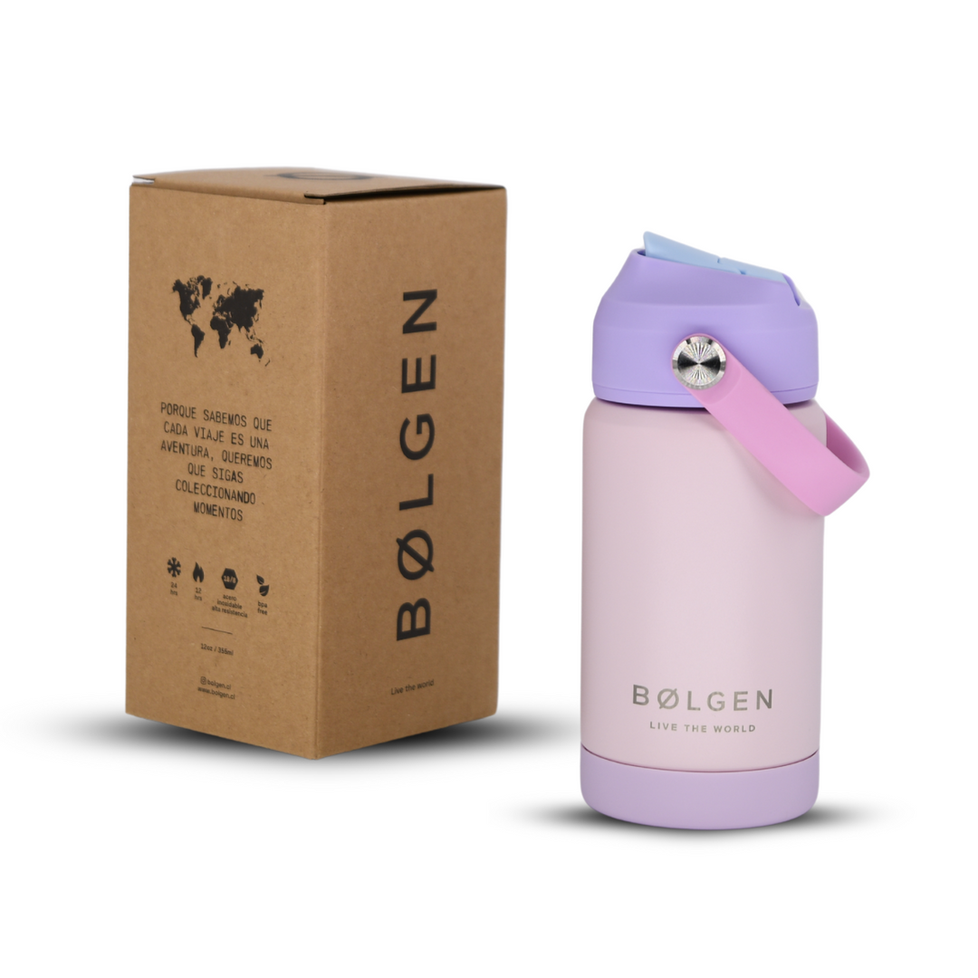 Botella Insulada Kids 355 ml - Pale Rose/Lilac