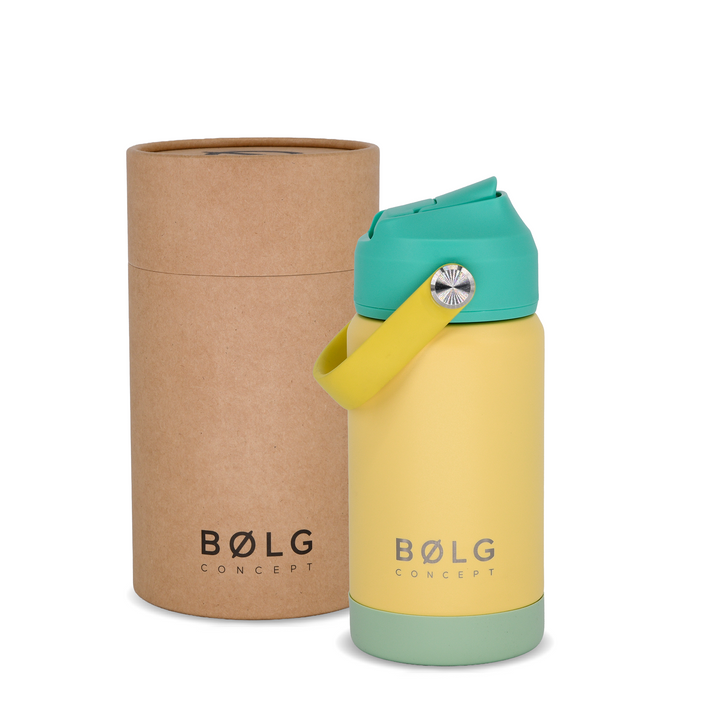Botella Insulada Kids 355 ml - Pale Yellow/Green