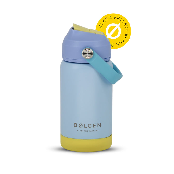 Botella Insulada Kids 355 ml - Sky Blue/Yellow