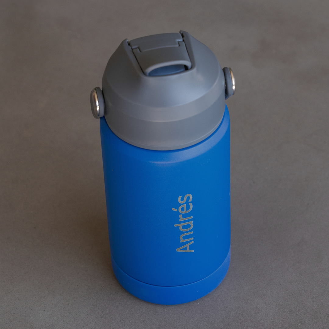 Botella Insulada Kids 355 ml - Blue/Grey