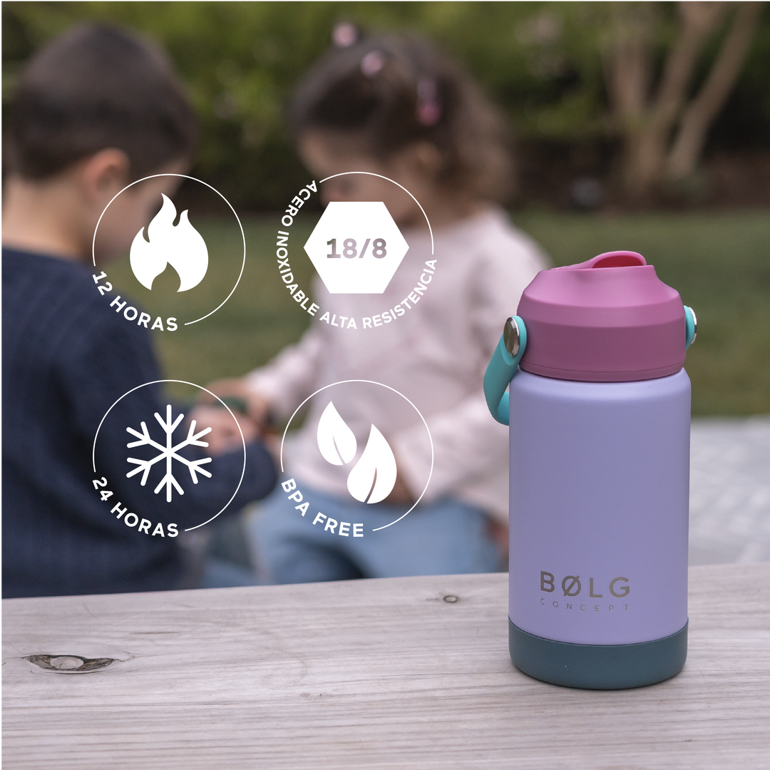 Botella Insulada Kids 355 ml - Lilac/Dark Fuchsia