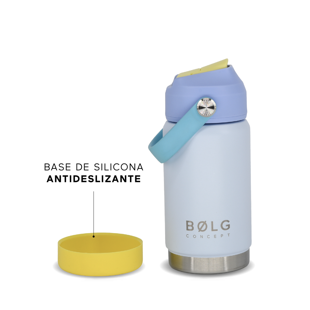 Botella Insulada Kids 355 ml - Sky Blue/Yellow