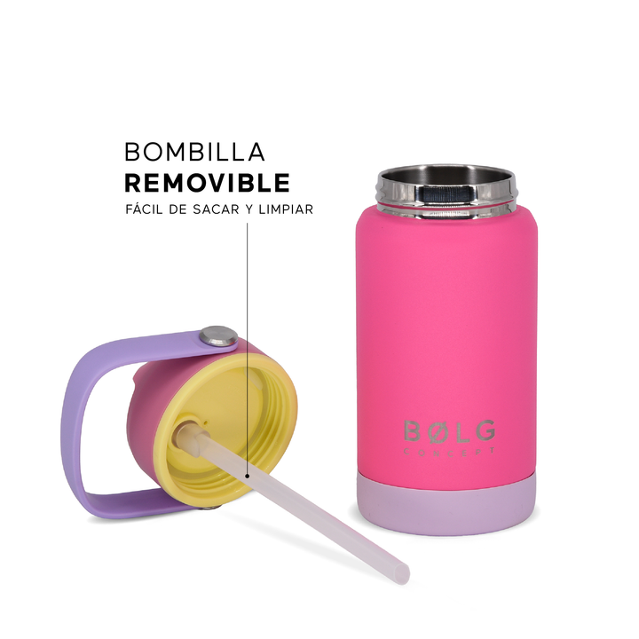 Botella Insulada Kids 355 ml - Fuchsia/Pink
