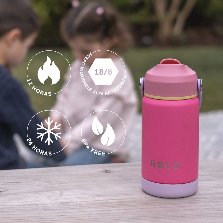Botella Insulada Kids 355 ml - Fuchsia/Pink
